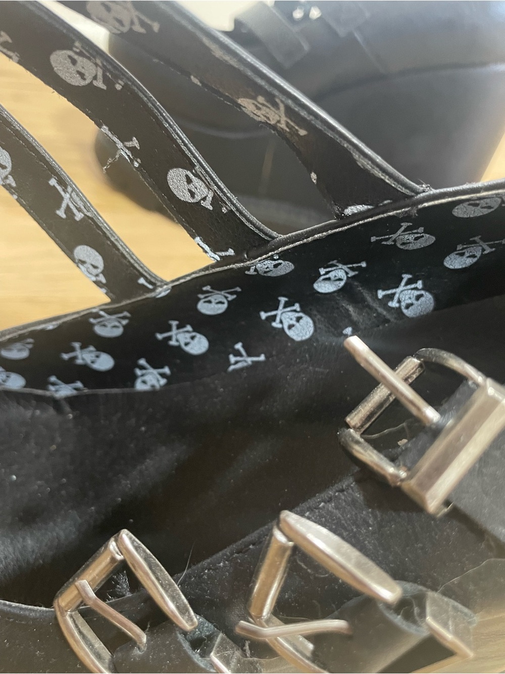 Dolls Kill Black Strappy Platform Mary Jane Heels - Picture 5 of 5